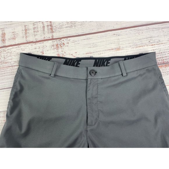 Mens NIKE Golf Active Gray Chino Flat front Pants sz 36 Lightweight - Picture 3 of 6